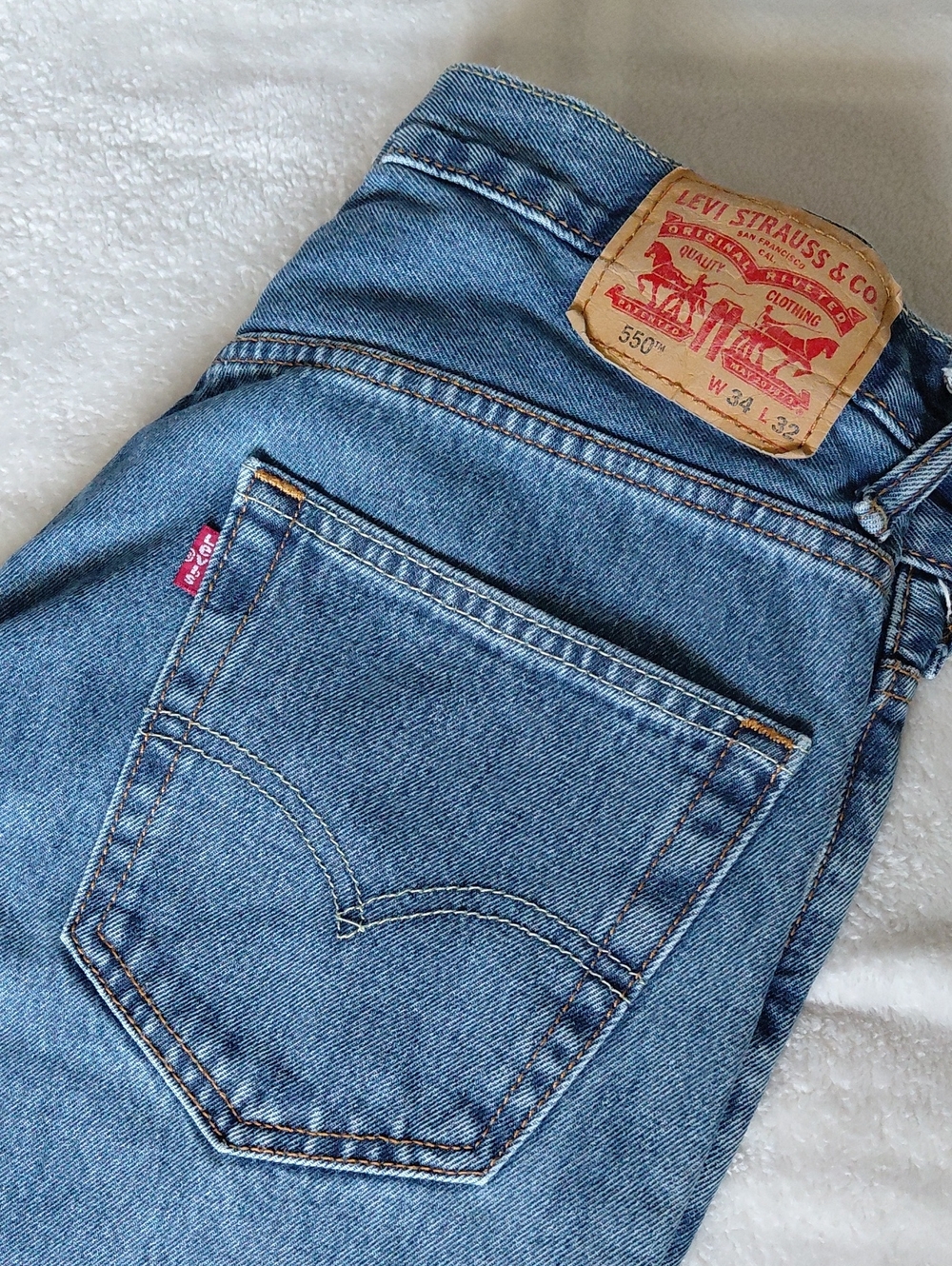 Vintage Levi's 550 Straight Leg Jeans W 34 L 32